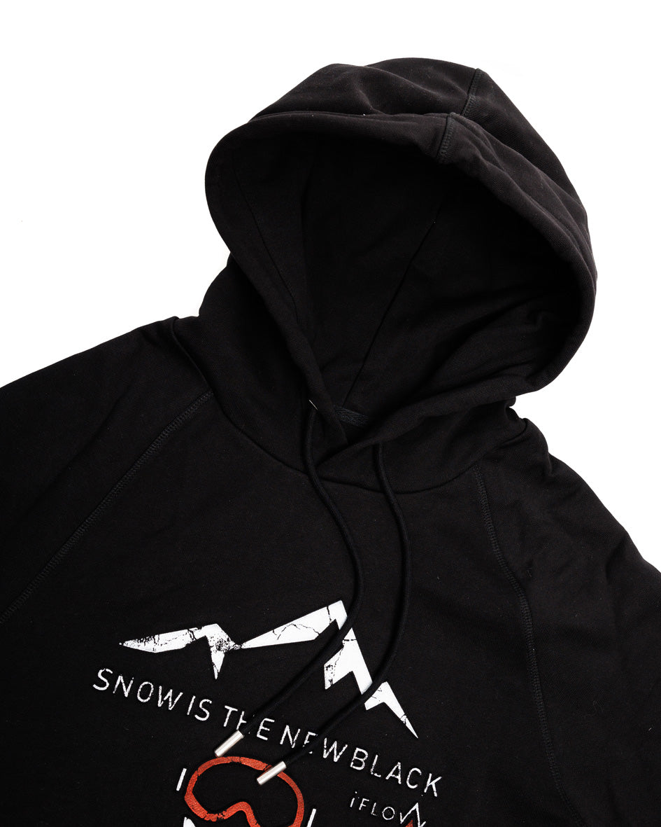 Hoodie - SNOW IS THE NEW BLACK - Black