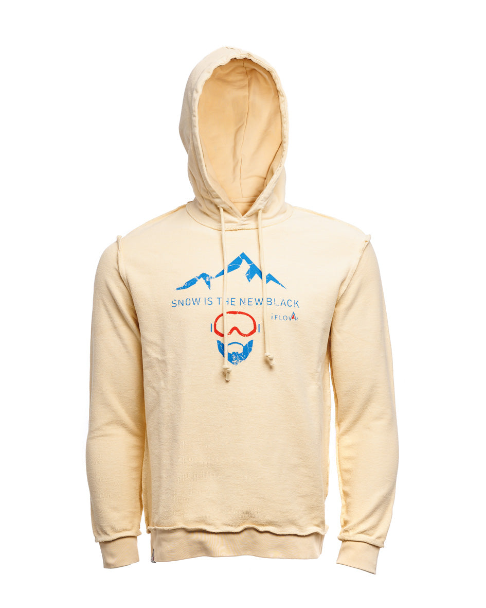 Hoodie - SNOW IS THE NEW BLACK - Beige - REVERSIBLE