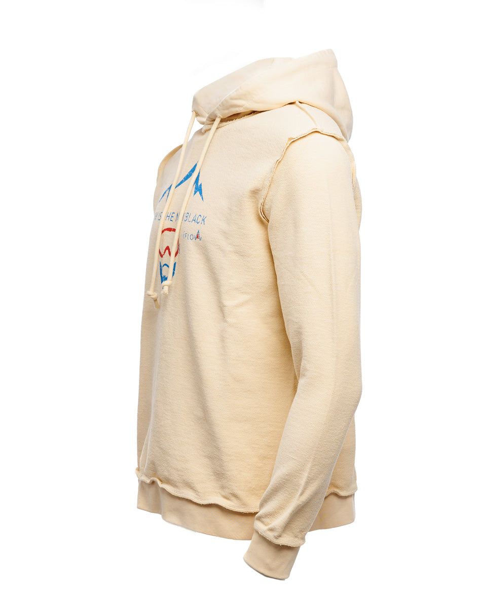 Hoodie - SNOW IS THE NEW BLACK - Beige - REVERSIBLE