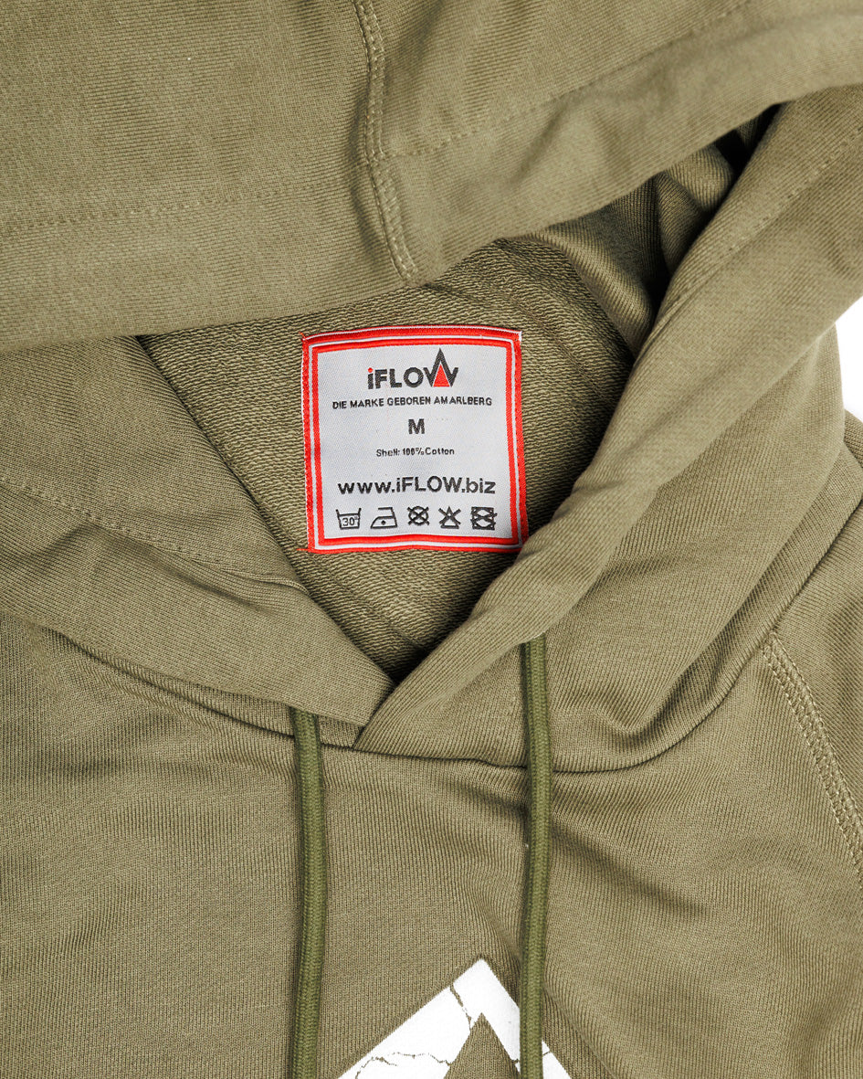 Hoodie - SNOW IS THE NEW BLACK - Olive