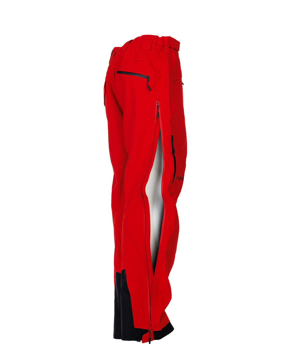 HARDSHELL Pants - ZIP - Red / Black