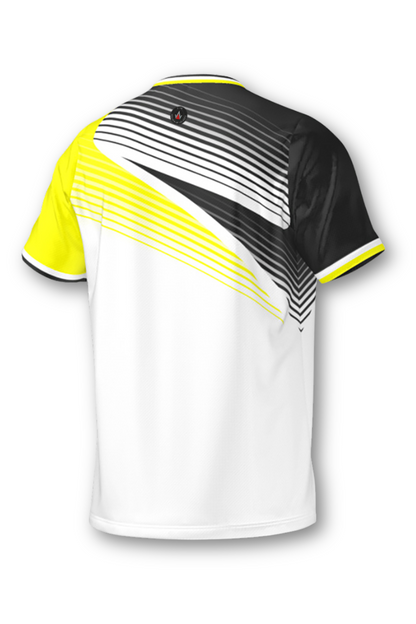 GAME ON T-Shirt | Weiß / Schwarz / Gelb