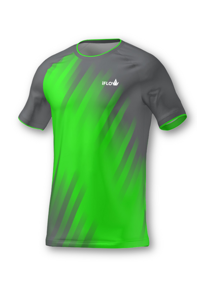 GAME ON T-Shirt | Grün / Grau