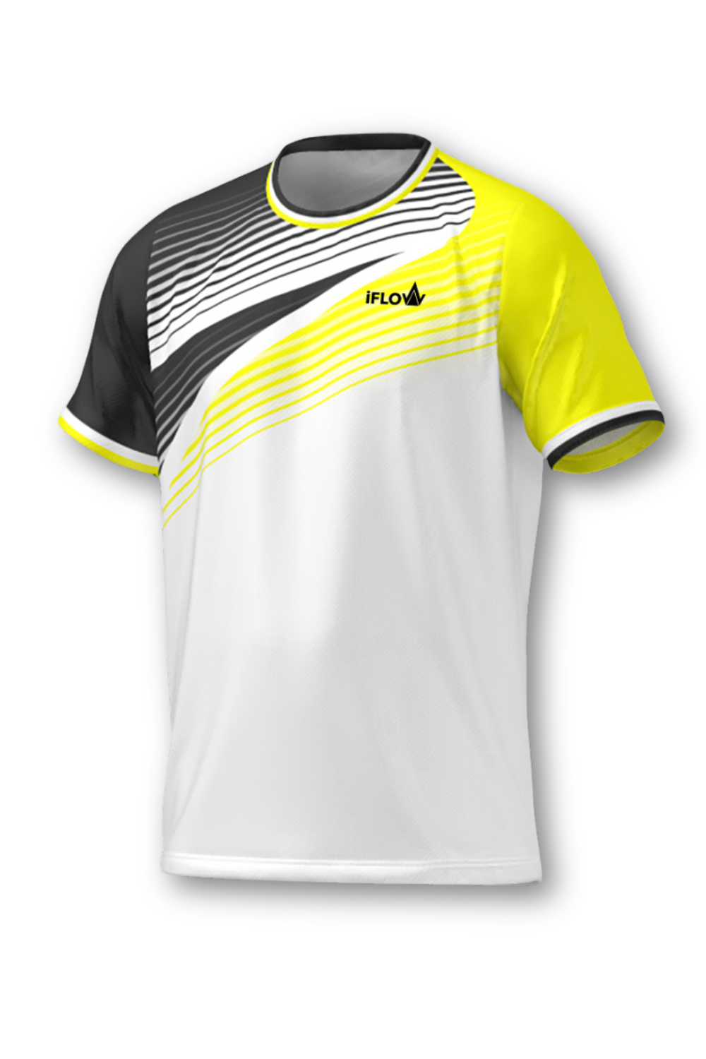 GAME ON T-Shirt | Weiß / Schwarz / Gelb