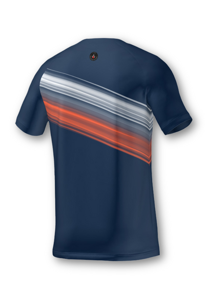 GAME ON T-Shirt | Marineblau / Weiß / Orange