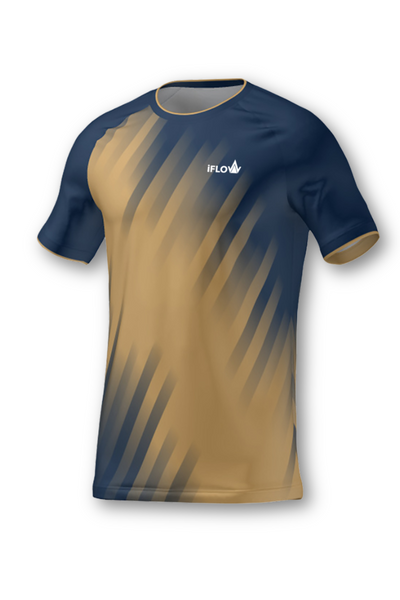GAME ON T-Shirt | Gold / Marineblau