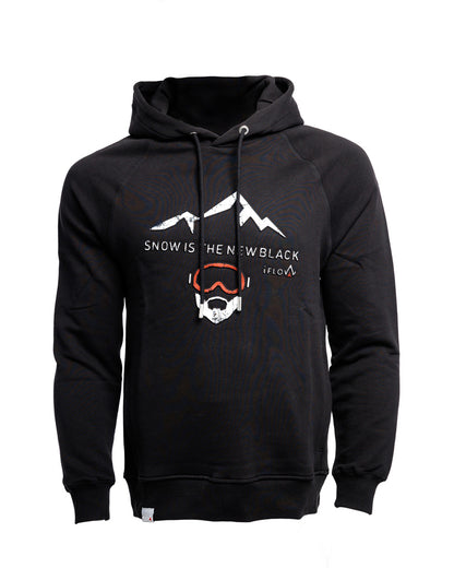 Hoodie - SNOW IS THE NEW BLACK - Black