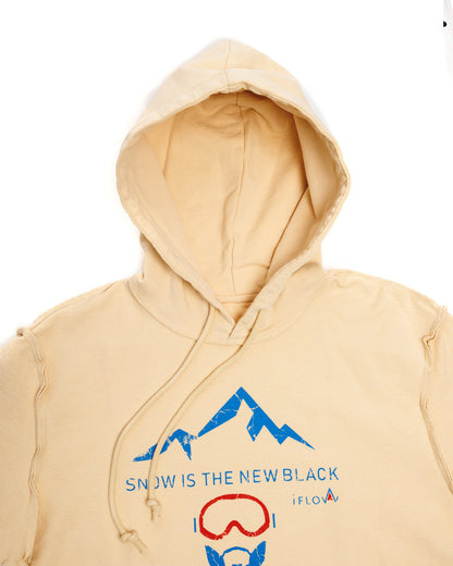 Hoodie - SNOW IS THE NEW BLACK - Beige - REVERSIBLE