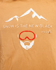 Hoodie - SNOW IS THE NEW BLACK - Camel