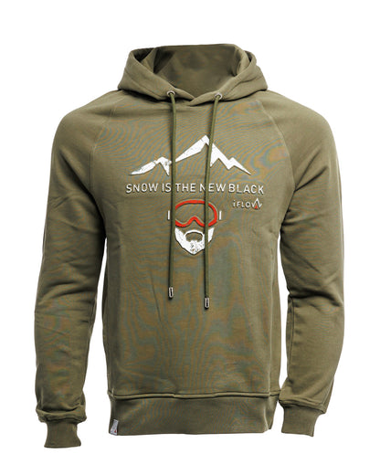 Hoodie - SNOW IS THE NEW BLACK - Olive